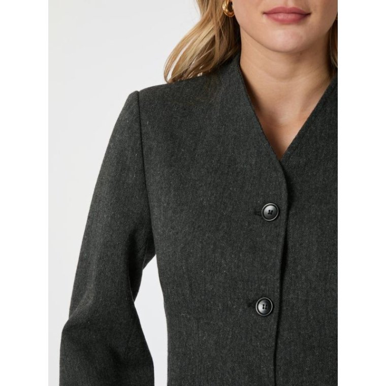 Neo Noir - Senara Blazer - DARK GREY MELANGE	