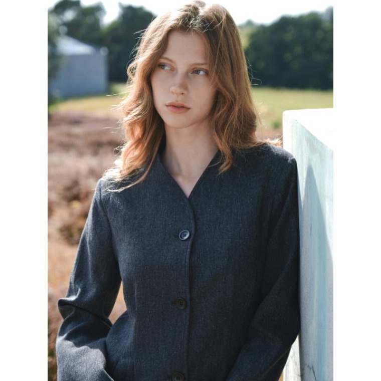 Neo Noir - Senara Blazer - DARK GREY MELANGE	