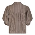 Neo Noir - Etta Soft Stripe Stone Shirt - Brown