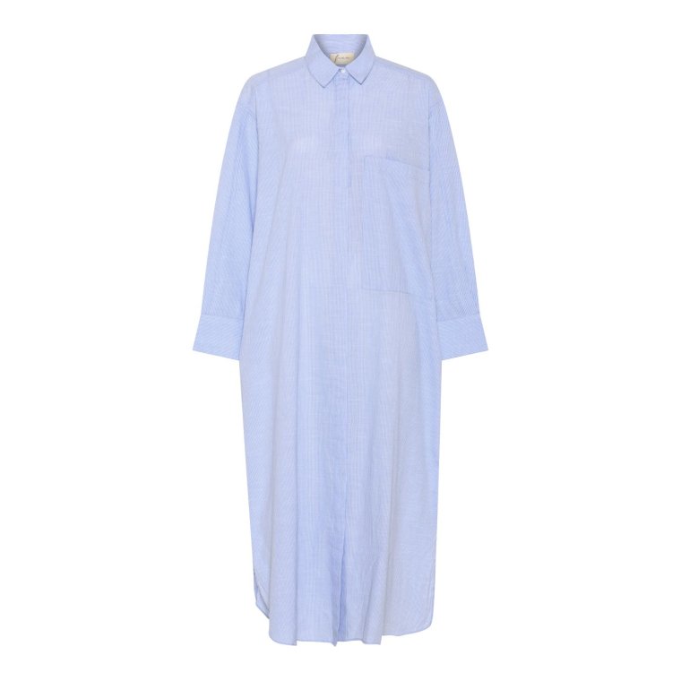 FRAU - Lyon Kjole - Baby Lavender Stripe