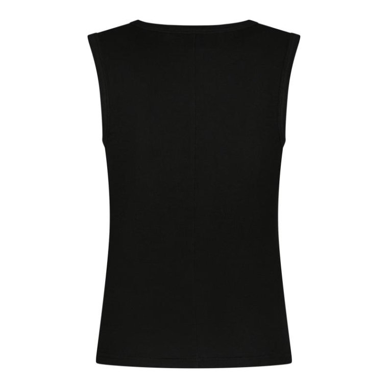 Neo Noir - Nimbi Fine Rib Top - Black