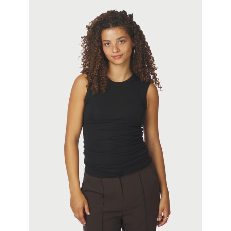 Neo Noir - Nimbi Fine Rib Top - Black