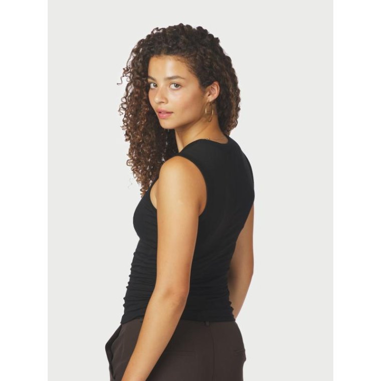 Neo Noir - Nimbi Fine Rib Top - Black