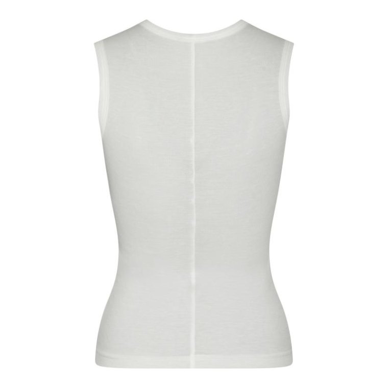 Neo Noir - Nimbi Fine Rib Top - White