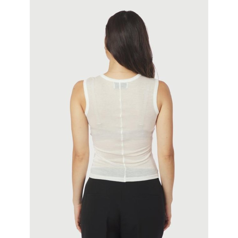 Neo Noir - Nimbi Fine Rib Top - White