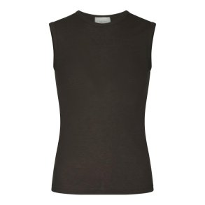 Neo Noir - Nimbi Fine Rib Top - Dark brown