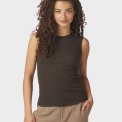 Neo Noir - Nimbi Fine Rib Top - Dark brown