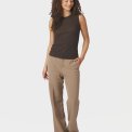 Neo Noir - Nimbi Fine Rib Top - Dark brown