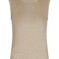 Neo Noir - Nimbi Fine Rib Top - Beige Melange