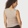 Neo Noir - Nimbi Fine Rib Top - Beige Melange