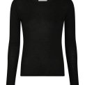 Neo Noir - Nella Fine Rib Blouse - Black