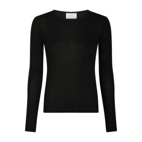 Neo Noir - Nella Fine Rib Blouse - Black
