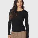 Neo Noir - Nella Fine Rib Blouse - Black