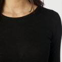 Neo Noir - Nella Fine Rib Blouse - Black