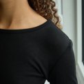Neo Noir - Nella Fine Rib Blouse - Black