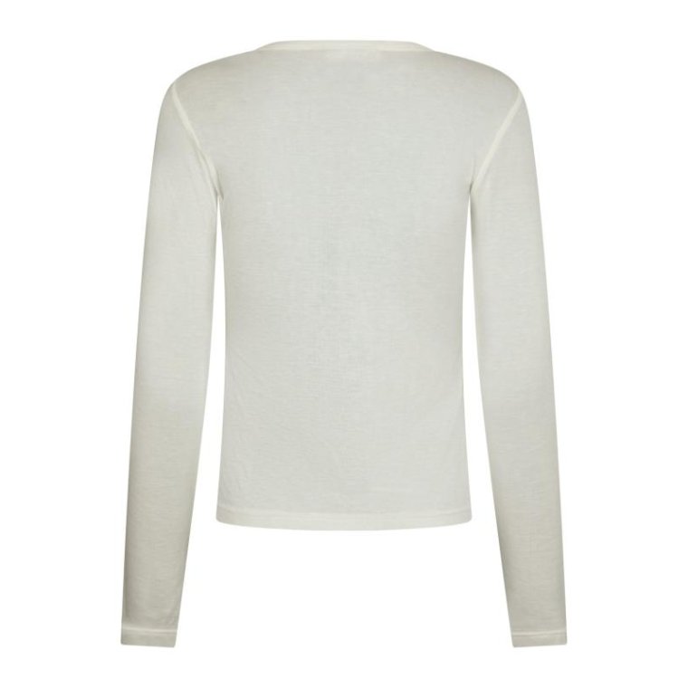 Neo Noir - Nella Fine Rib Blouse - White