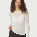 Neo Noir - Nella Fine Rib Blouse - White