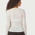 Neo Noir - Nella Fine Rib Blouse - White