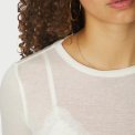 Neo Noir - Nella Fine Rib Blouse - White