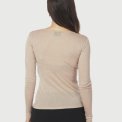 Neo Noir - Nella Fine Rib Blouse - Beige Melange