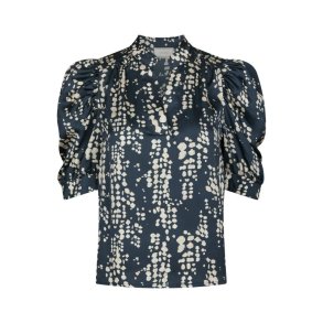 Neo Noir - Roella Scatter Print Blouse - Navy