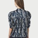 Neo Noir - Roella Scatter Print Blouse - Navy