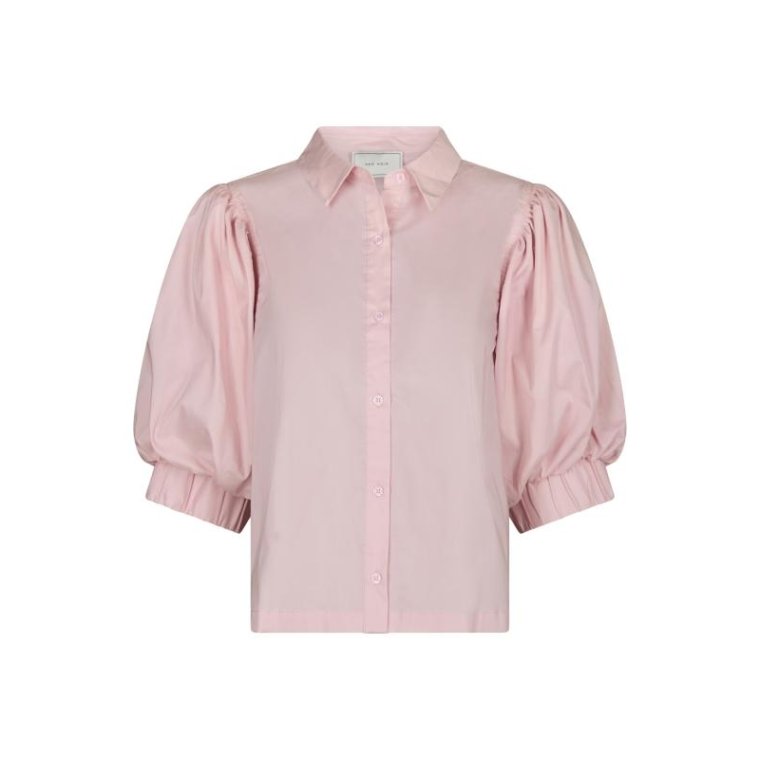 Neo Noir - Etta Poplin Shirt - ROSE