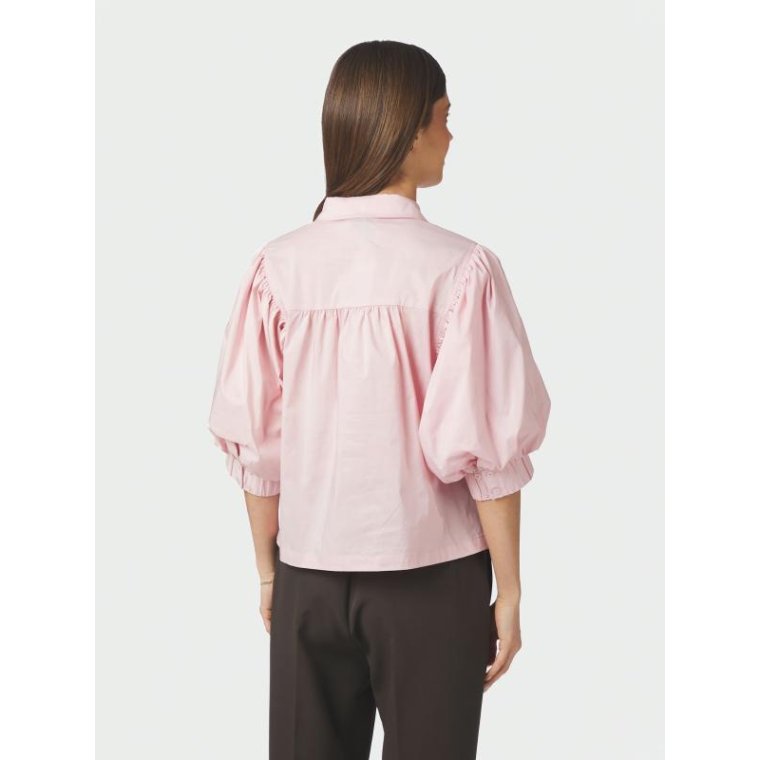 Neo Noir - Etta Poplin Shirt - ROSE
