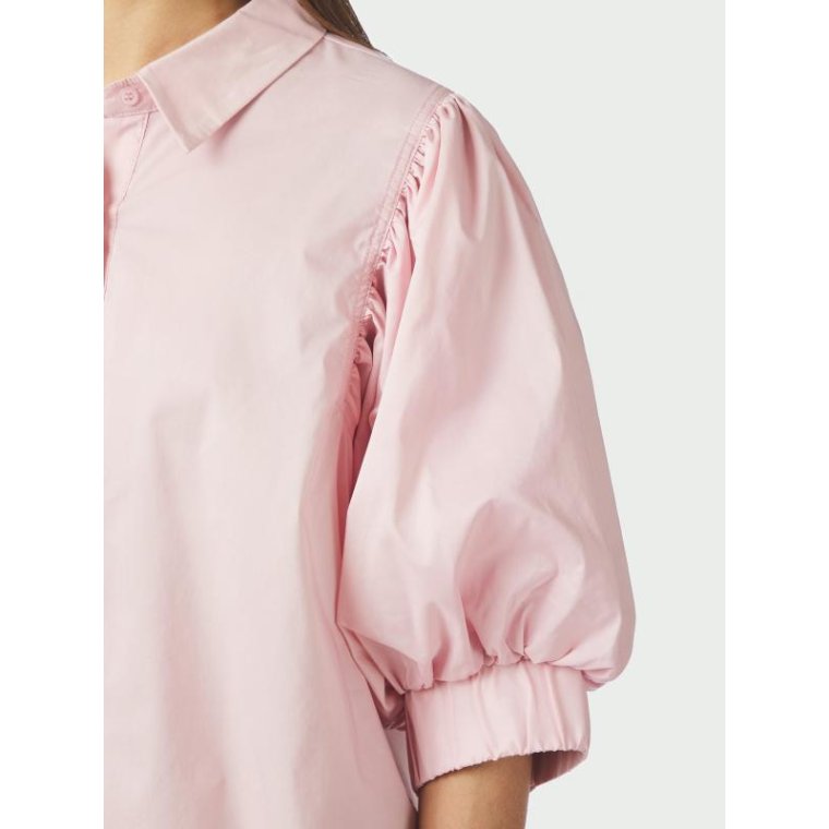Neo Noir - Etta Poplin Shirt - ROSE