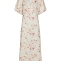 Neo Noir - Illana Sateen Print Dress - Creme