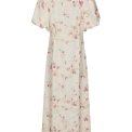 Neo Noir - Illana Sateen Print Dress - Creme