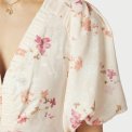 Neo Noir - Illana Sateen Print Dress - Creme