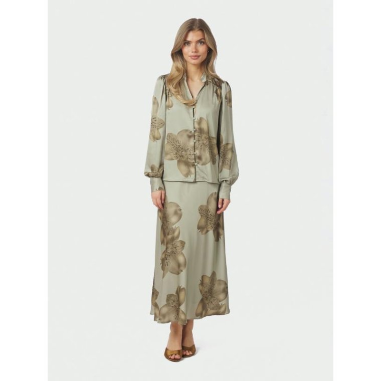 Neo Noir - Bovary Misty Orchid  Skirt - Smoke Green