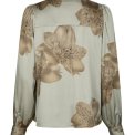 Neo Noir - Massima Misty Orchid Blouse - Smoke Green