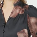 Neo Noir - Massima Misty Orchid Blouse - Midnight Blue