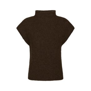 Neo Noir - Jona Knit Top - Brown Melange