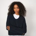 Mos Mosh - MMThora V-Neck Knit - Salute Navy
