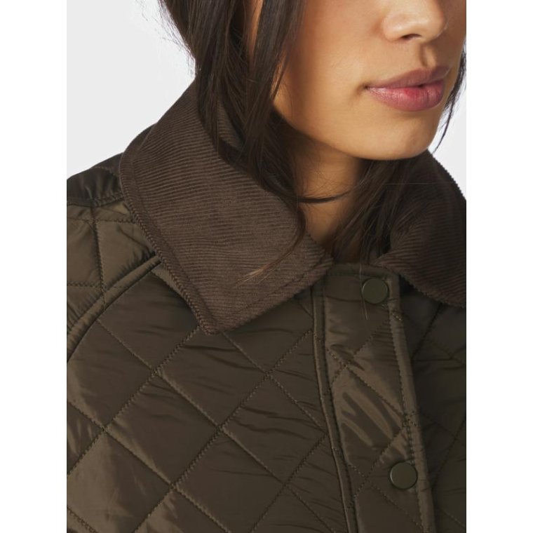Neo Noir - Iva Quilt Jacket - Khaki