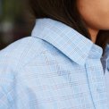 Neo Noir - Dalma Triple Check Shirt - Light Blue