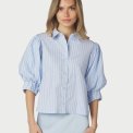 Neo Noir - Etta Stripe Stone Shirt - Light Blue