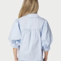 Neo Noir - Etta Stripe Stone Shirt - Light Blue