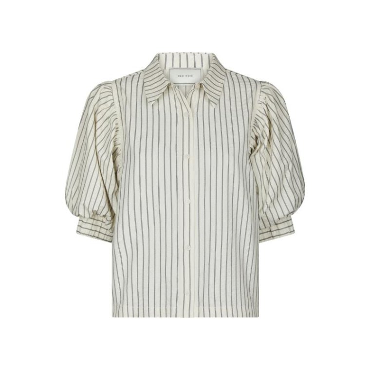 Neo Noir - Etta Slim Stripe Shirt - Off White