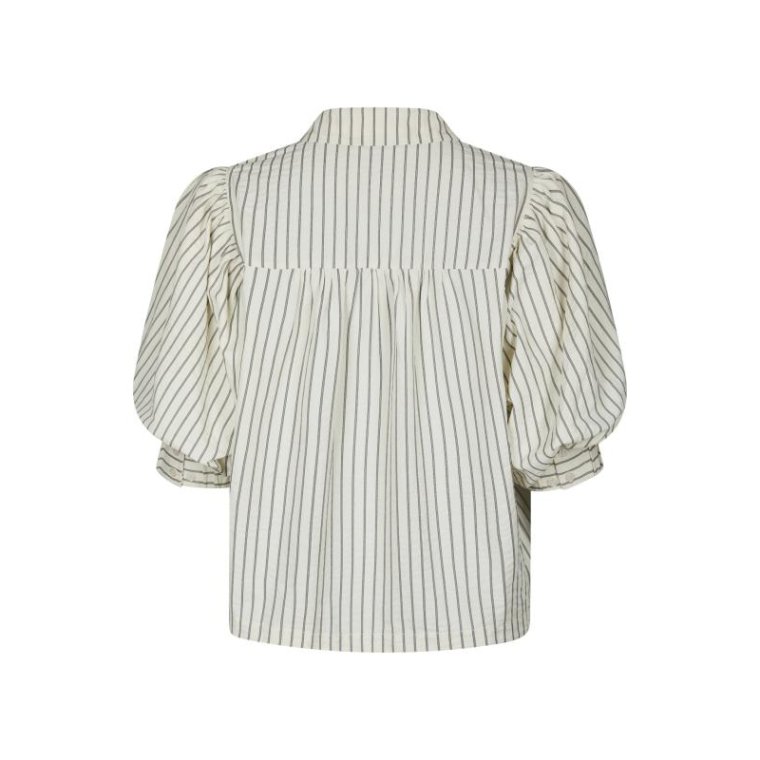 Neo Noir - Etta Slim Stripe Shirt - Off White