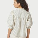 Neo Noir - Etta Slim Stripe Shirt - Off White