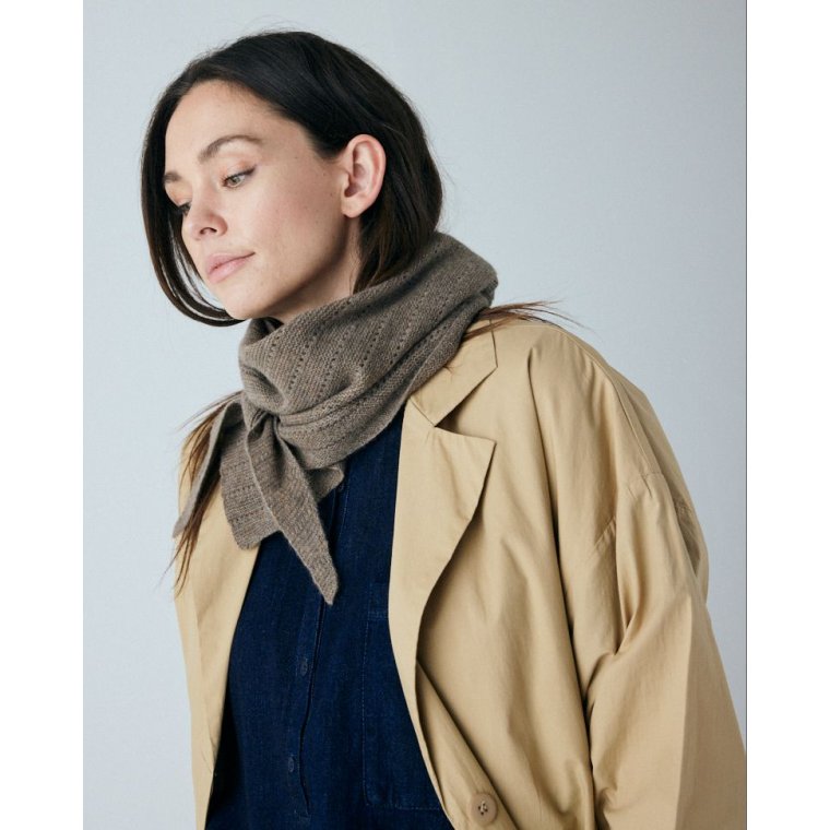 FRAU - Doha cashmere scarf large - Undyed