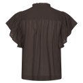 Neo Noir - Vinsa S Voile Top - Dark brown