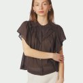 Neo Noir - Vinsa S Voile Top - Dark brown