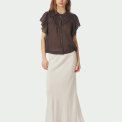Neo Noir - Vinsa S Voile Top - Dark brown