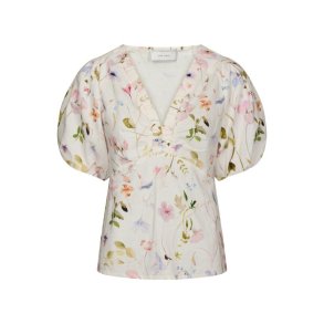 Neo Noir - Irina Flower Blouse - Off White