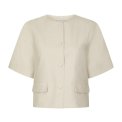 Neo Noir - Rory Linen Blouse - Creme